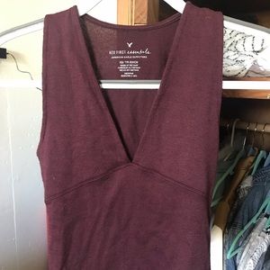Burgundy Tank Top